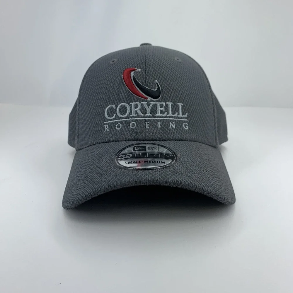 Coryell Roofing Gray Hat New Era 39THIRTY Fitted Small / Medium Baseball Cap